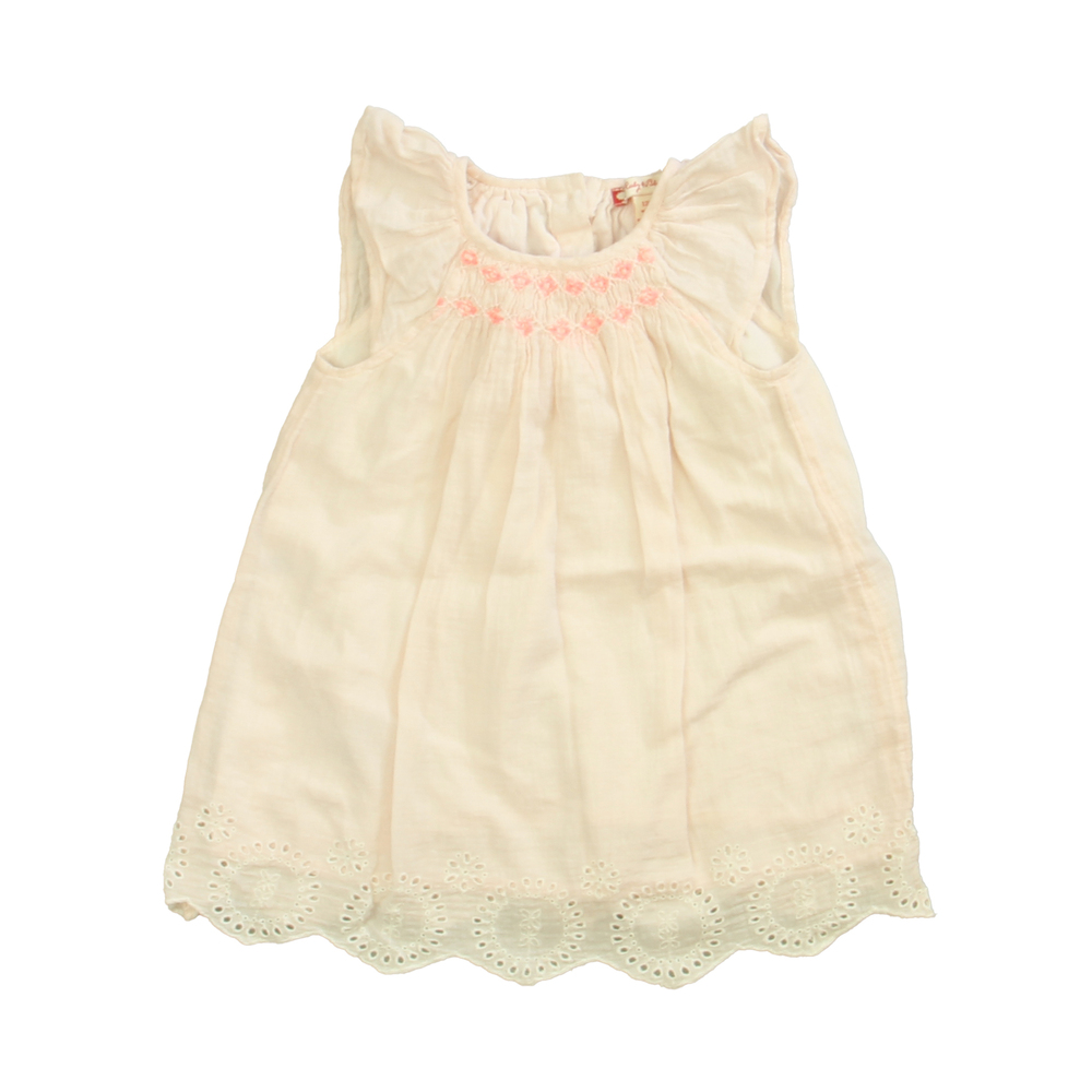 Ruby & Bloom Girls Pink Smocked Sun Dress size: 12 Months